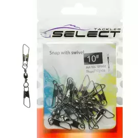 Вертлюжок з застібкою Select SF002 size 12, 10 шт., Размер: #12, фото 